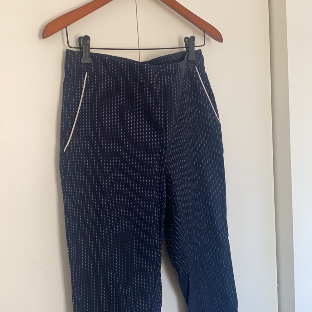 2 for $20 HIGH WAISTED NAVY/WHITE STRIPPED PANTS
